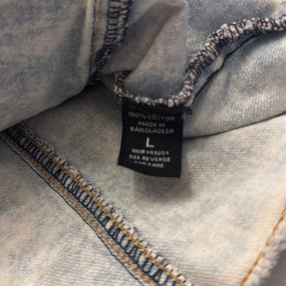 Alivia Ford's Women's (Juniors) Blue Jean Star Embroidery Jacket Size large - Picture 8 of 9